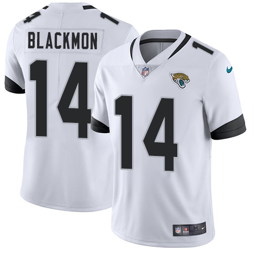 Nike Jacksonville Jaguars 14 Justin Blackmon White Men Stitched NFL Vapor Untouchable Limited Jersey